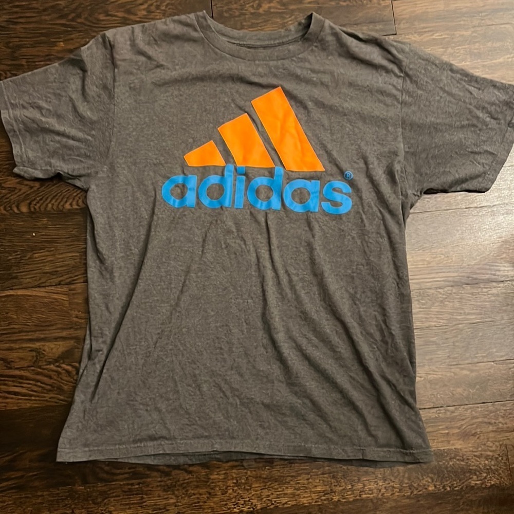Adidas logo T-shirt gray